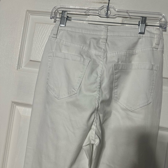 NWT Fashion Nova Crisp White Deep In My Soul Flare Leg Denim Jeans - Picture 10 of 14